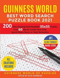 Guinness World Best Word Search Puzzle Book 2021 #1 Slim Format Hard Level
