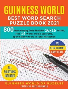 Guinness World Best Word Search Puzzle Book 2021 #1 Slim Format Easy Level