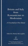 Britain and Italy from Romanticism to Modernism | Martin McLaughlin | 