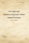 Vocabulary of German Military Terms and Abbreviations | War Office | 