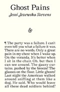 Ghost Pains | Jessi Jezewska Stevens | 