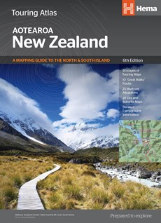 New Zealand touring atlas NP 1:350.000 wegenatlas Nieuw Zeelan 