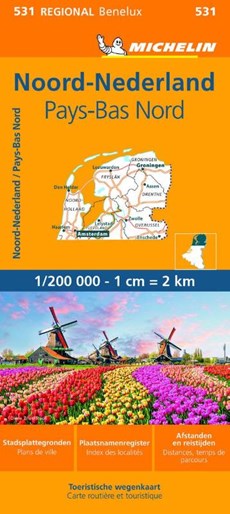 Michelin Wegenkaart 531 Nederland Noord