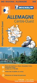 Michelin Wegenkaart 543 Duitsland Midden-West | Michelin | 