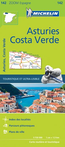 142 Asturies, Costa Verde 1:150.000 wegenkaart Asturië