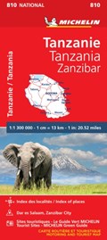 Tanzania & Zanzibar - Michelin National Map 810 | Michelin | 