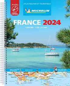 France 2024 - Tourist & Motoring Atlas A4 Laminated Spiral