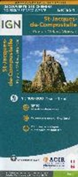 St-Jacques de Compostelle. Le Puy-Moissac. Découverte des chemins 1:100.000 | auteur onbekend | 9782758536321