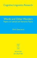 Words and Other Wonders | Dirk Geeraerts | 