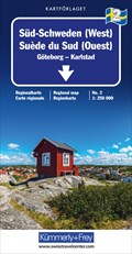 Süd-Schweden (West) Nr. 02 Regionalkarte Schweden 1:250 000 | Hallwag Kümmerly+Frey AG | 