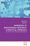 HANDBOOK OF MANAGEMENT RESEARCH: A PRACTICAL APPROACH | Khalid Zaman | 
