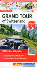 Grand Tour of Switzerland 1 : 275 000 Touring Map | Hallwag Kümmerly+Frey AG | 