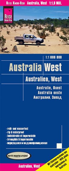Reise Know-How Landkarte Australien, West 1 : 1.800.000 - landkaart autokaart West-Australië