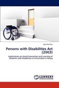 Persons with Disabilities Act (2003) | Njeri Kiaritha | 