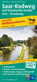 Saar cycle path and French canals, cycle tour map 1:50,000 | auteur onbekend | 