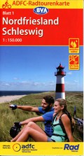 ADFC-Radtourenkarte 1 Nordfriesland /Schleswig 1:150.000, reiß- und wetterfest, E-Bike geeignet, GPS-Tracks Download | Allgemeiner Deutscher Fahrrad-Club e.V. (ADFC) ; BVA BikeMedia GmbH | 