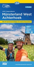ADFC-Regionalkarte Münsterland West / Flusslandschaft Achterhoek, 1:75.000, mit Tagestourenvorschlägen, reiß- und wetterfest, E-Bike-geeignet, GPS-Tracks-Download | Allgemeiner Deutscher Fahrrad-Club e.V. (ADFC) ; BVA BikeMedia GmbH | 