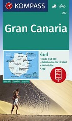 K237 Gran Canaria 1:50:000 watervaste wandelkaart Kompass 237 
