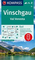 KOMPASS Wanderkarte Vinschgau /Val Venosta 1:50 000 | Kompass-Karten GmbH | 