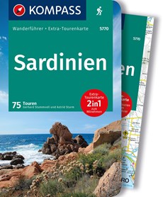 KOMPASS Wanderführer Sardinien, 75 Touren mit Extra-Tourenkarte - wandelgids Sardinië