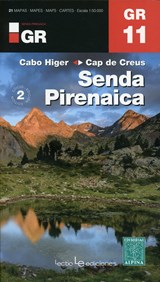 Senda Pirenaica GR11 - Pyrenean Trail 1:50 000 wandelgids + 21 wandelkaarten | auteur onbekend | 9788416918041