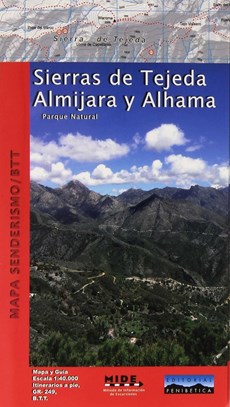 Sierras de Tejeda, Almijara y Alhama 1:40.000 wandelkaart