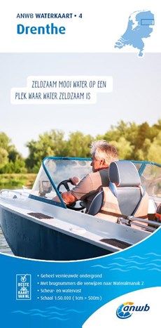 ANWB waterkaart 4 Drenthe 1:50.000