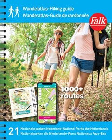 Falk Wandelatlas Nederland  - Wandelroutes in 21 Nationale Parken in Nederland - wandelgids