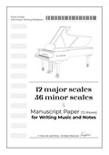 Piano Scales with Music Writing Notebook | Vivien de Laak | 