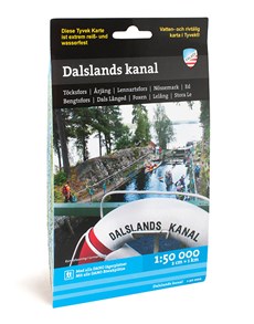 Dalslands kanal 1:50.000 wandel- en waterkaart