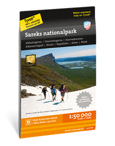Sareks nationalpark 1:50.000 wandelkaart