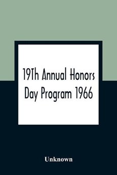 19Th Annual Honors Day Program 1966