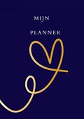 Mijn Planner hart blauw/goud. | Kris Degenaar | 