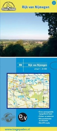 Topografische wandelkaart Rijk van Nijmegen 1:25.000