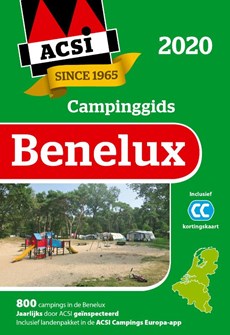 ACSI Campinggids Benelux + app 2020  - 840 campings in België, Nederland en Luxemburg