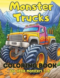 Monster Trucks Coloring book for kids 3-6