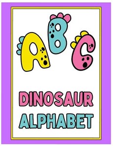 Dinosaur Alphabet Coloring Book