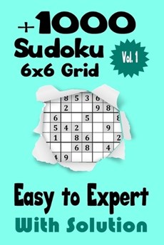 Sudoku book +1000 grid with solution - Easy to Expert sudoku puzzles for adult