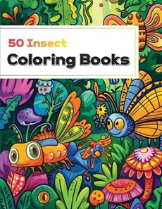 coloring book with insect