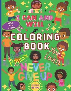 Black Kids Coloring Book for Kids Ages 4-8