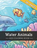 Water Animals - Coloring Book for Kids (and Grown Ups!) | Jolly Designs | 