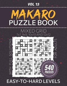 Makaro Puzzle Book For Adults