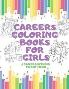 Careers Coloring Book for girls