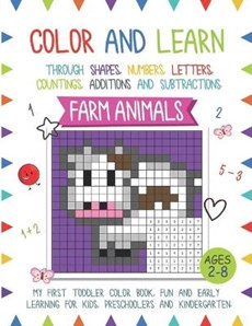 Color And Learn - Farm Animals