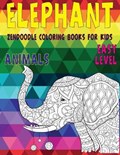Zendoodle Coloring Books for Kids - Animals - Easy Level - Elephant | Ami Barkley | 