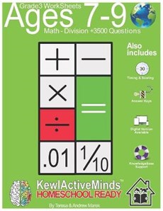 Grade 3 Worksheets - Math Division, HomeSchool Ready +3500 Questions: Includes Timing & Scoring, Answer Keys, Knowledgebase Support