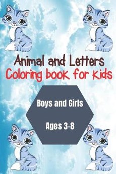 Animal and Letters Coloring Book for kids Boys & Girls ages 3-8