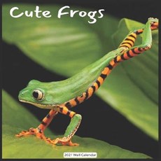 Cute Frogs 2021 Wall Calendar: Official Frog 2021 Wall Calendar 18 months