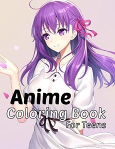 Anime coloring book for teens