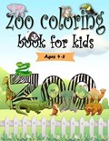 zoo coloring book for kids ages 4-8 | Press Alaoui | 